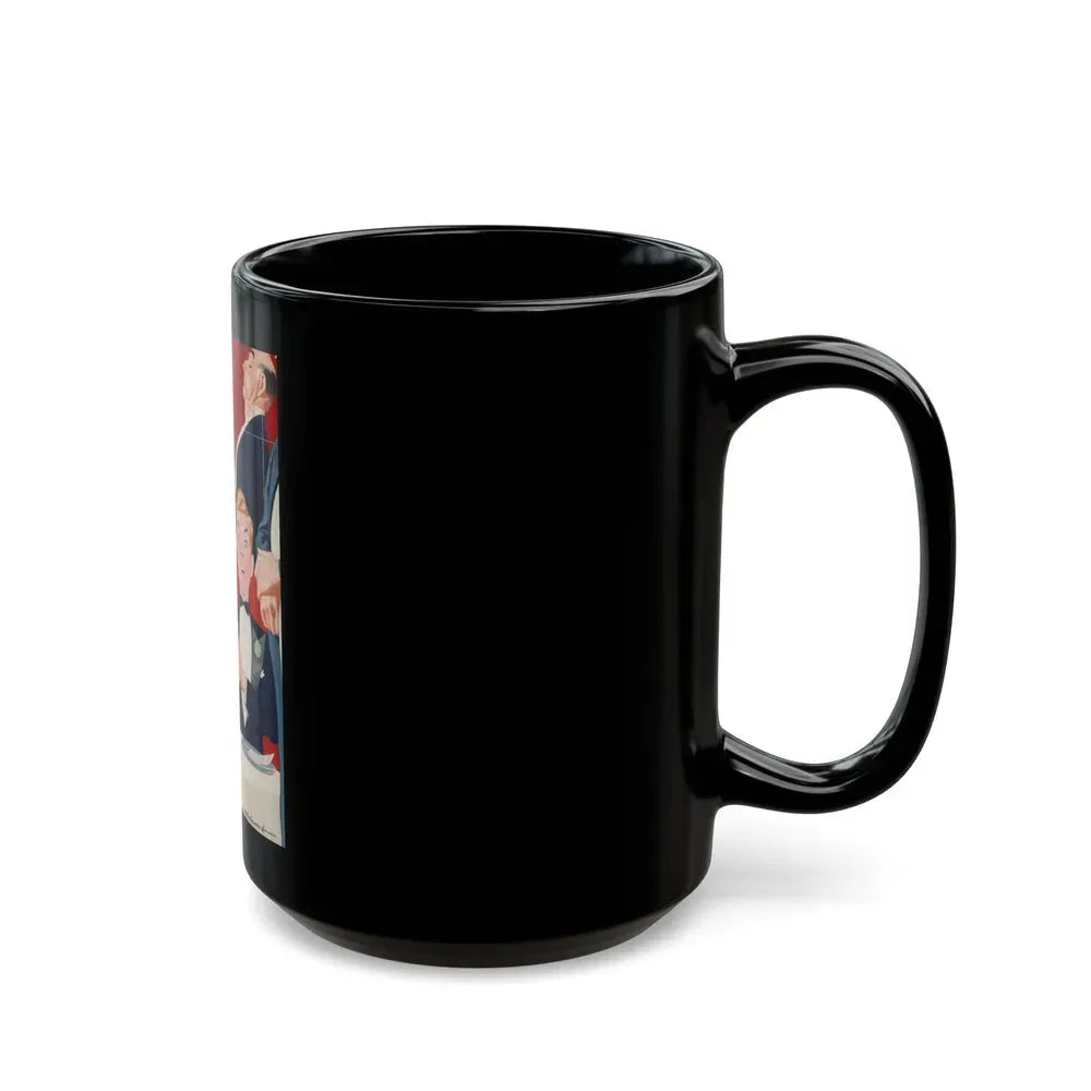 A Large Bill, magazine story illustration - Black Coffee Mug - Go Mug Yourself