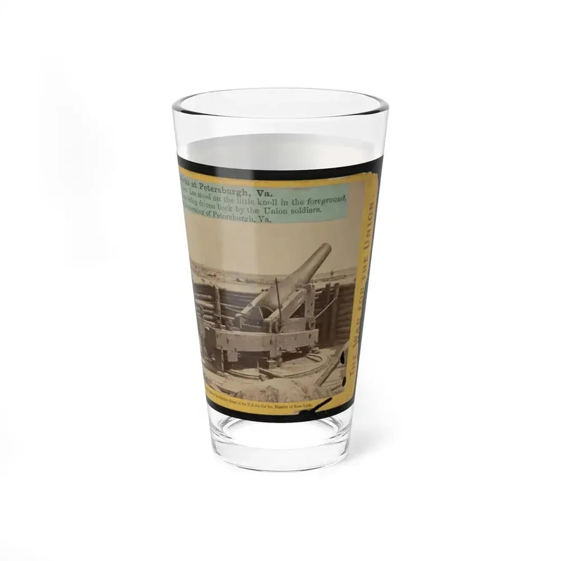 A Large Gun In The Rebel Works At Petersburgh (I.E. Petersburg), Va. (U.S. Civil War) Pint Glass 16oz - Go Mug Yourself
