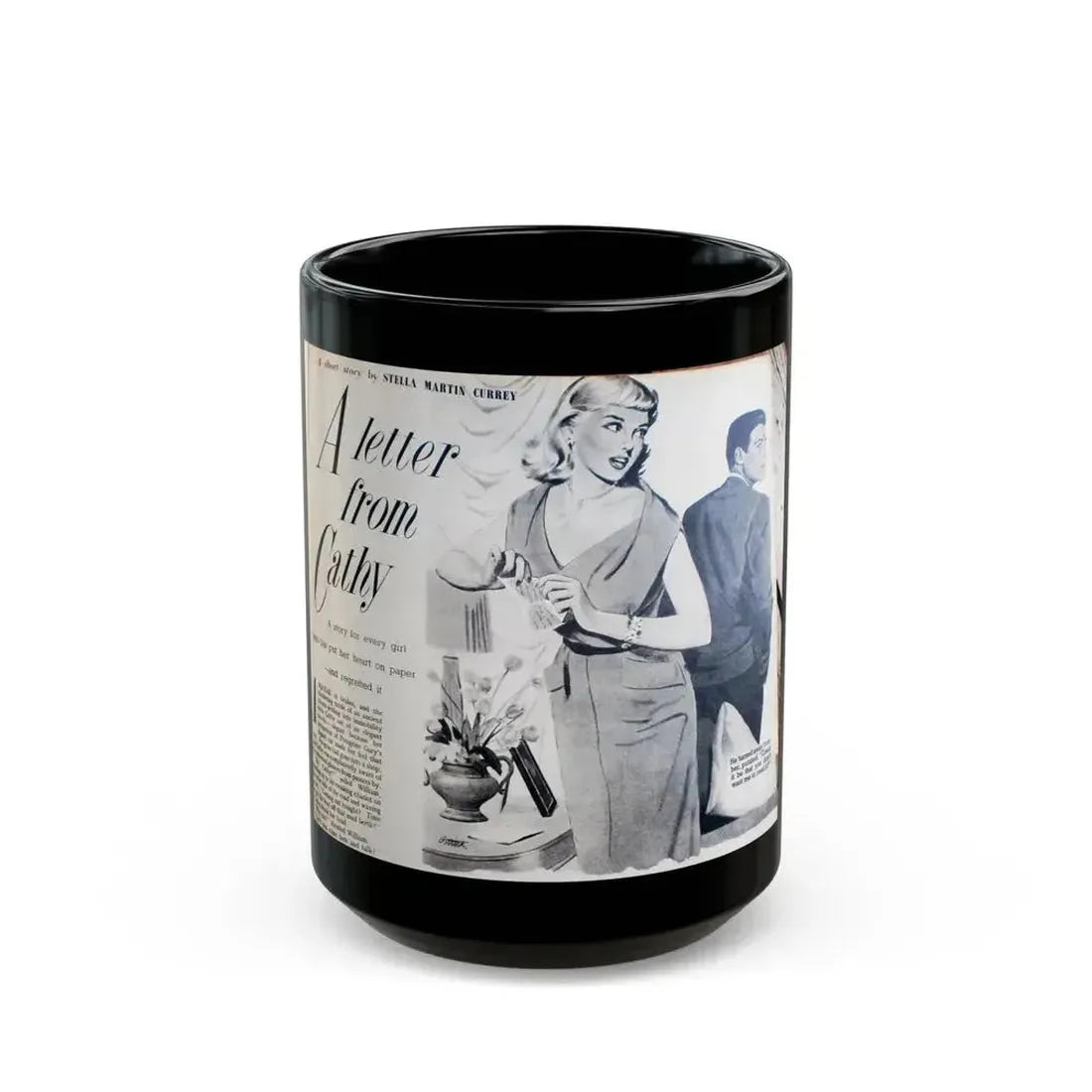 A Letter from Cathy - Black Coffee Mug 15oz - Go Mug Yourself