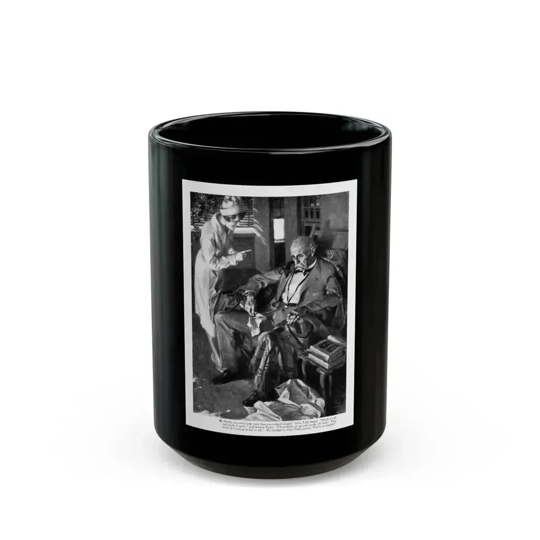 A Letter from the Queen (1), Cosmopolitan, December 1929 - Black Coffee Mug 15oz - Go Mug Yourself