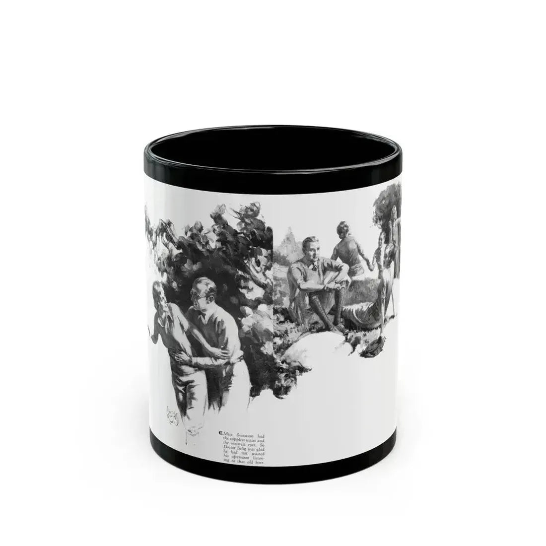A Letter from the Queen (2), Cosmopolitan, December 1929 - Black Coffee Mug 11oz - Go Mug Yourself