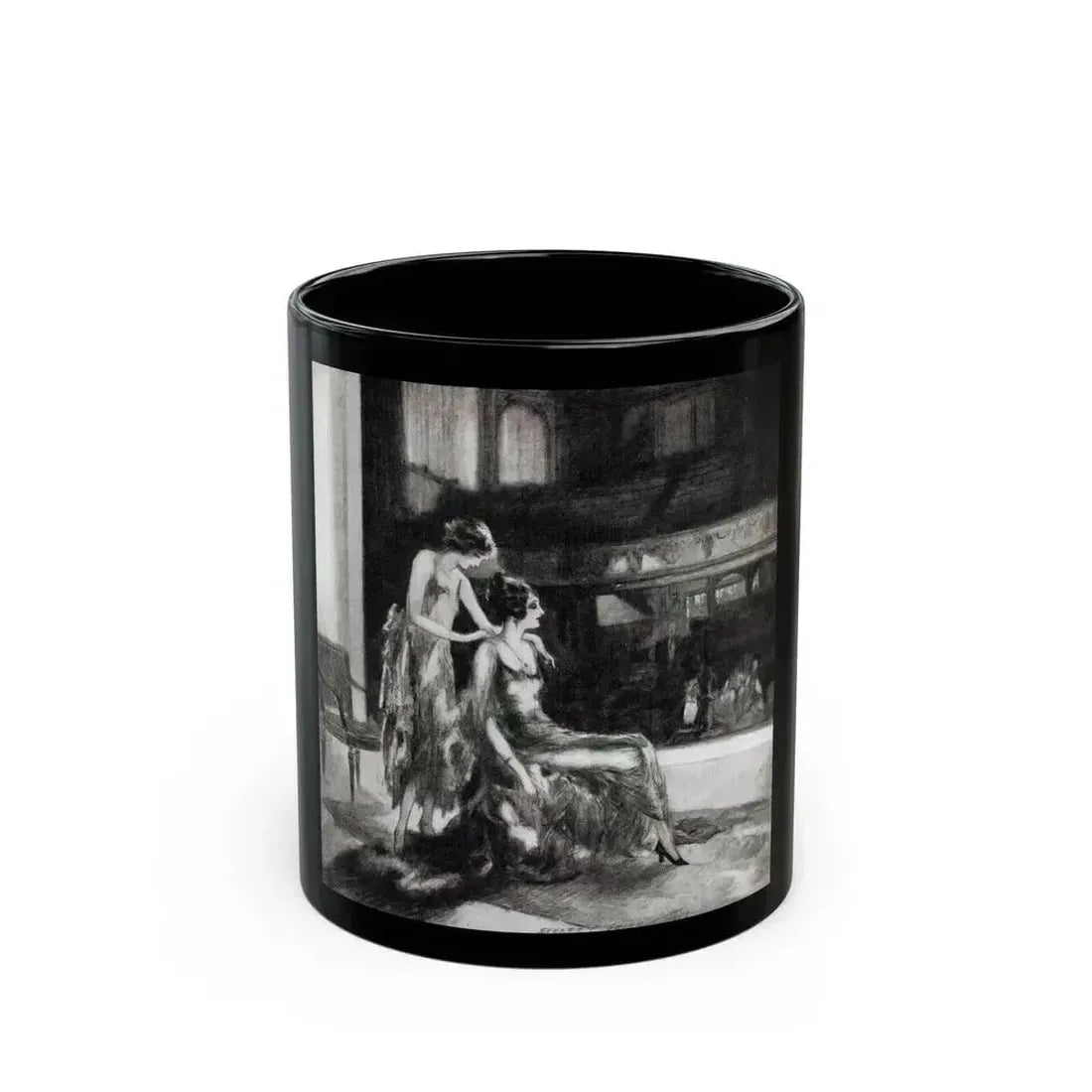 A Lil Girl In Lotta Trouble, McCalls magazine, November 1923 - Black Coffee Mug 11oz - Go Mug Yourself