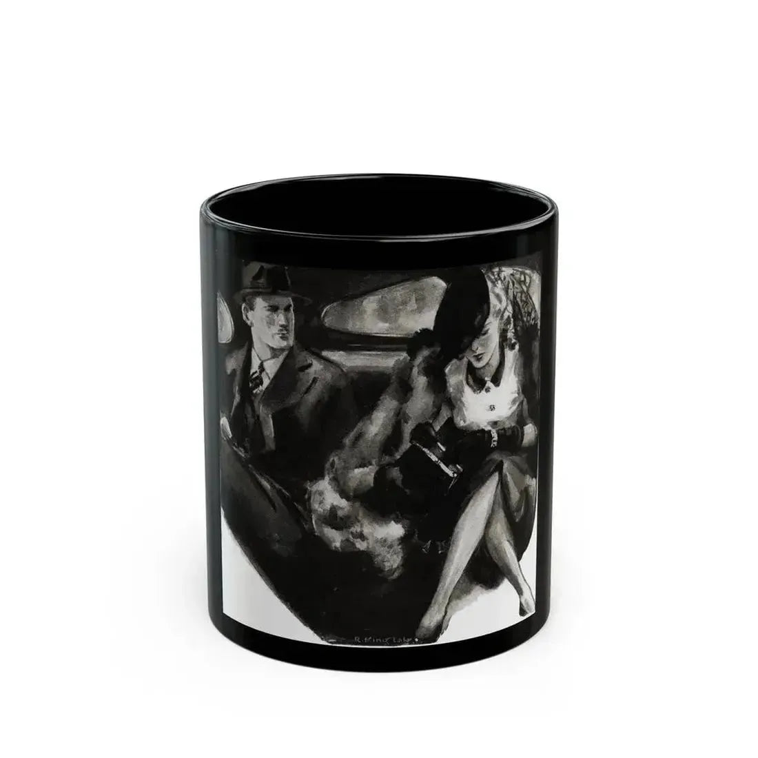 A Lion By The Tail, Liberty magazine, December 2, 1939 - Black Coffee Mug 11oz - Go Mug Yourself