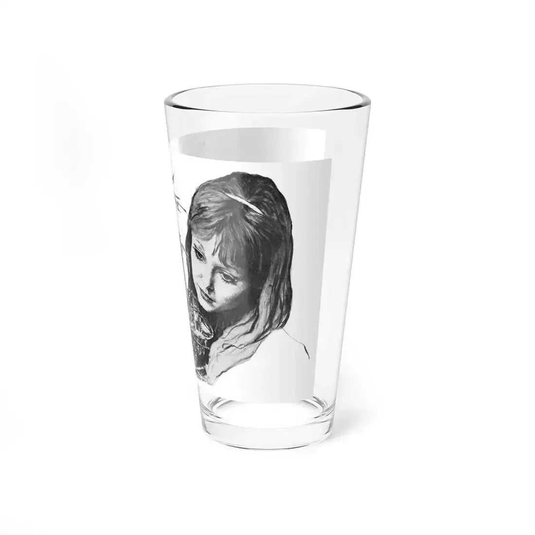 A Little Bit Of A Risk by Elizabeth Milne, Woman magazine,1971 (Magazine Illustration) Pint Glass 16oz - Go Mug Yourself