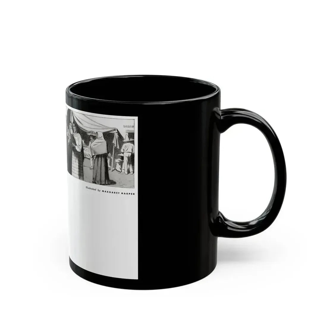 A Little Cap For Angel, The Delineator, October 1932 - Black Coffee Mug - Go Mug Yourself