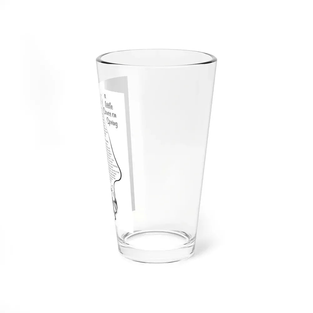 A Little Sauce on Spring, 1964 (Magazine Illustration) Pint Glass 16oz - Go Mug Yourself