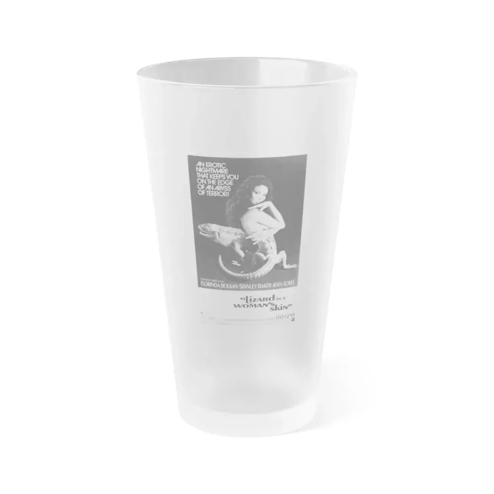 A LIZARD IN A WOMANS SKIN 1971 Movie Poster - Frosted Pint Glass 16oz 16oz Frosted - Go Mug Yourself