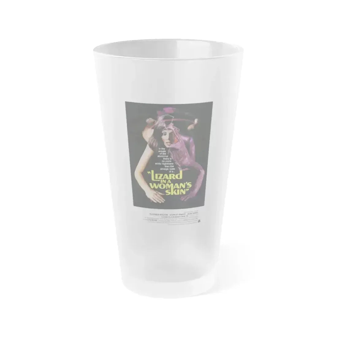 A LIZARD IN A WOMANS SKIN (2) 1971 Movie Poster - Frosted Pint Glass 16oz 16oz Frosted - Go Mug Yourself