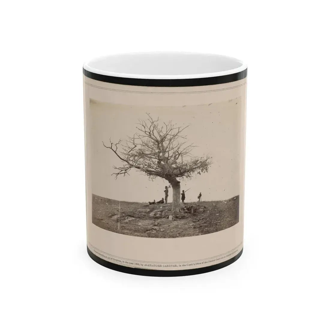 A Lone Grave On Battle-Field Of Antietam (U.S. Civil War) White Coffee Mug 11oz - Go Mug Yourself