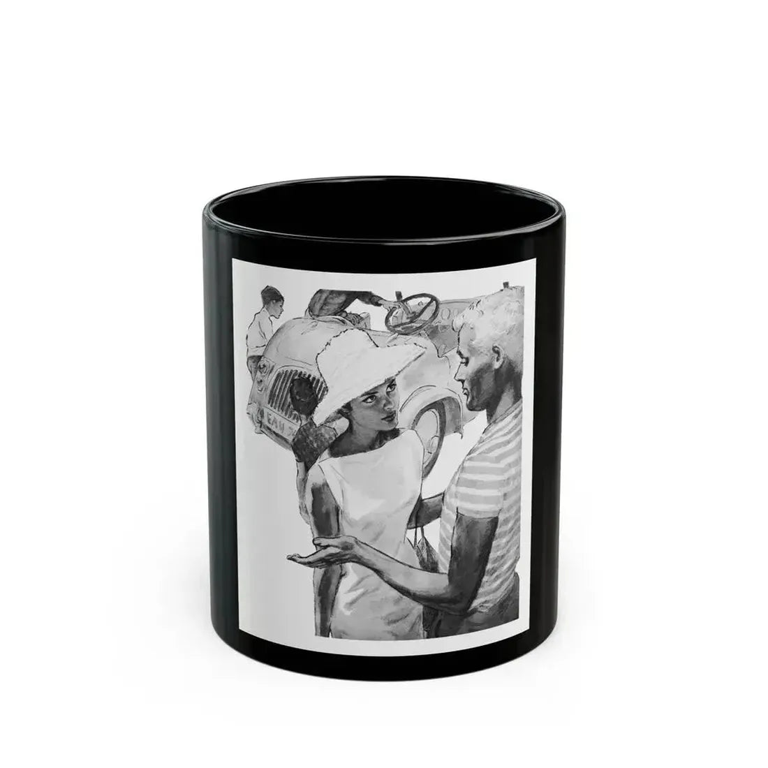 A Long Way Home, Woman And Home magazine, 1963 - Black Coffee Mug 11oz - Go Mug Yourself