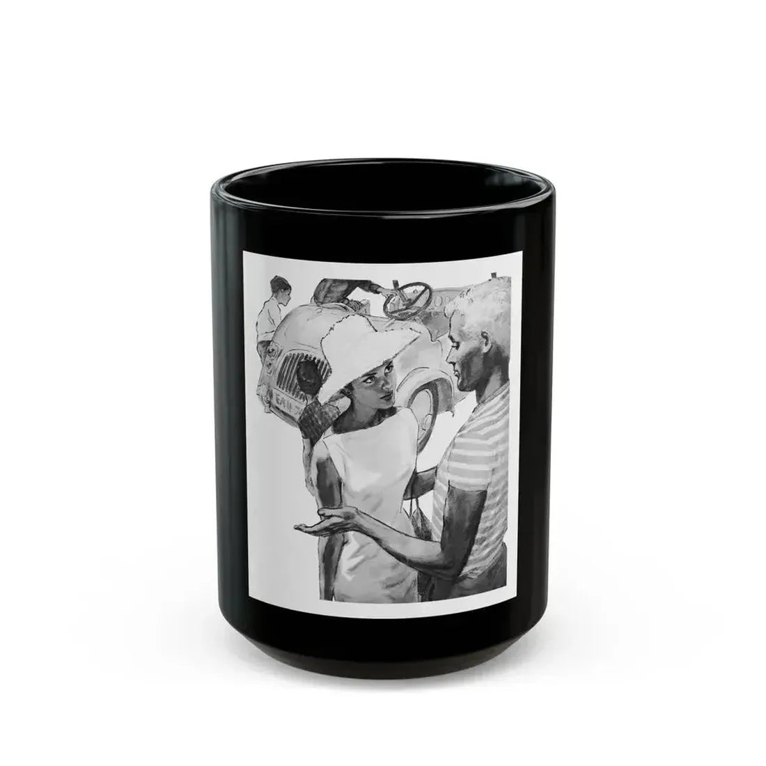 A Long Way Home, Woman And Home magazine, 1963 - Black Coffee Mug 15oz - Go Mug Yourself