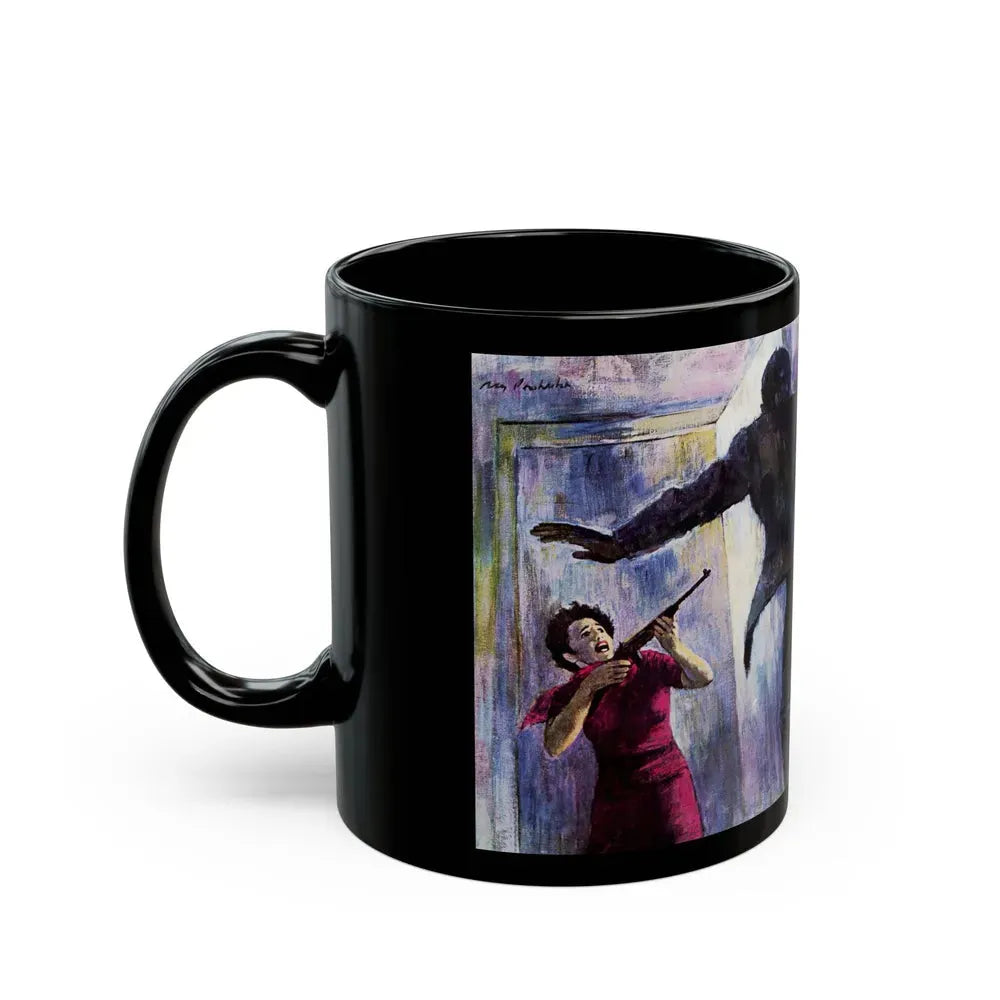 A Lover's Mask, Saturday Evening Post, May 6, 1967 - Black Coffee Mug - Go Mug Yourself