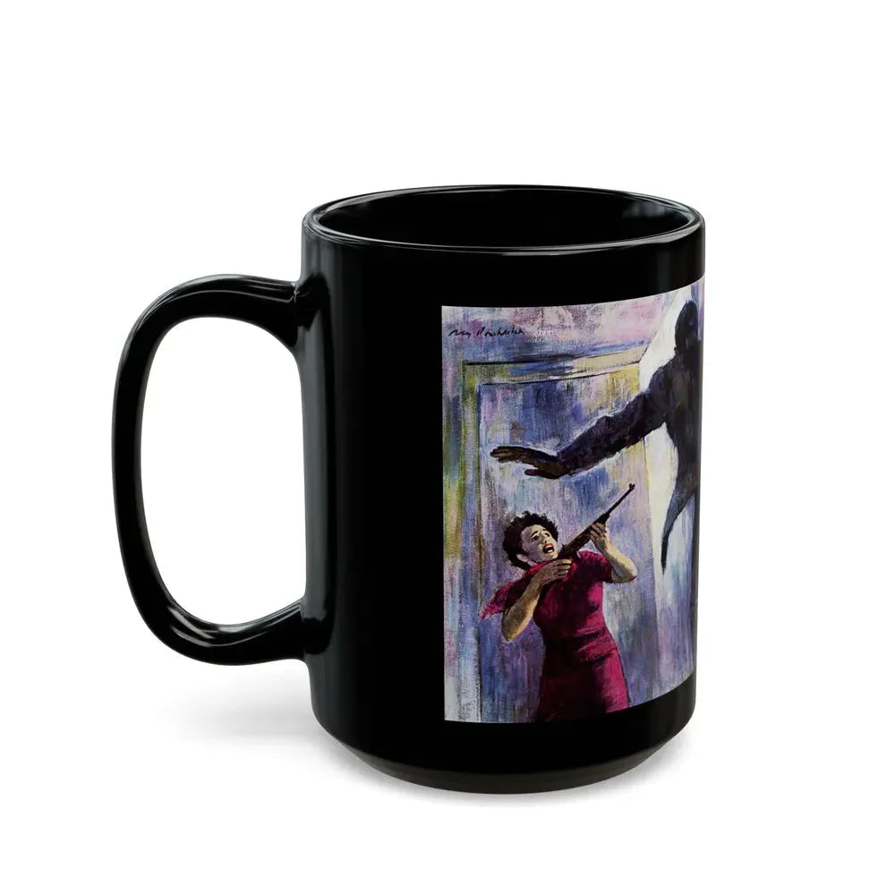 A Lover's Mask, Saturday Evening Post, May 6, 1967 - Black Coffee Mug - Go Mug Yourself