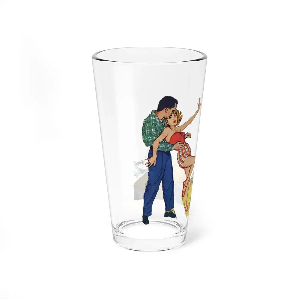 A Lucky Catch, Redbook, August 1956 (Magazine Illustration) Pint Glass 16oz - Go Mug Yourself