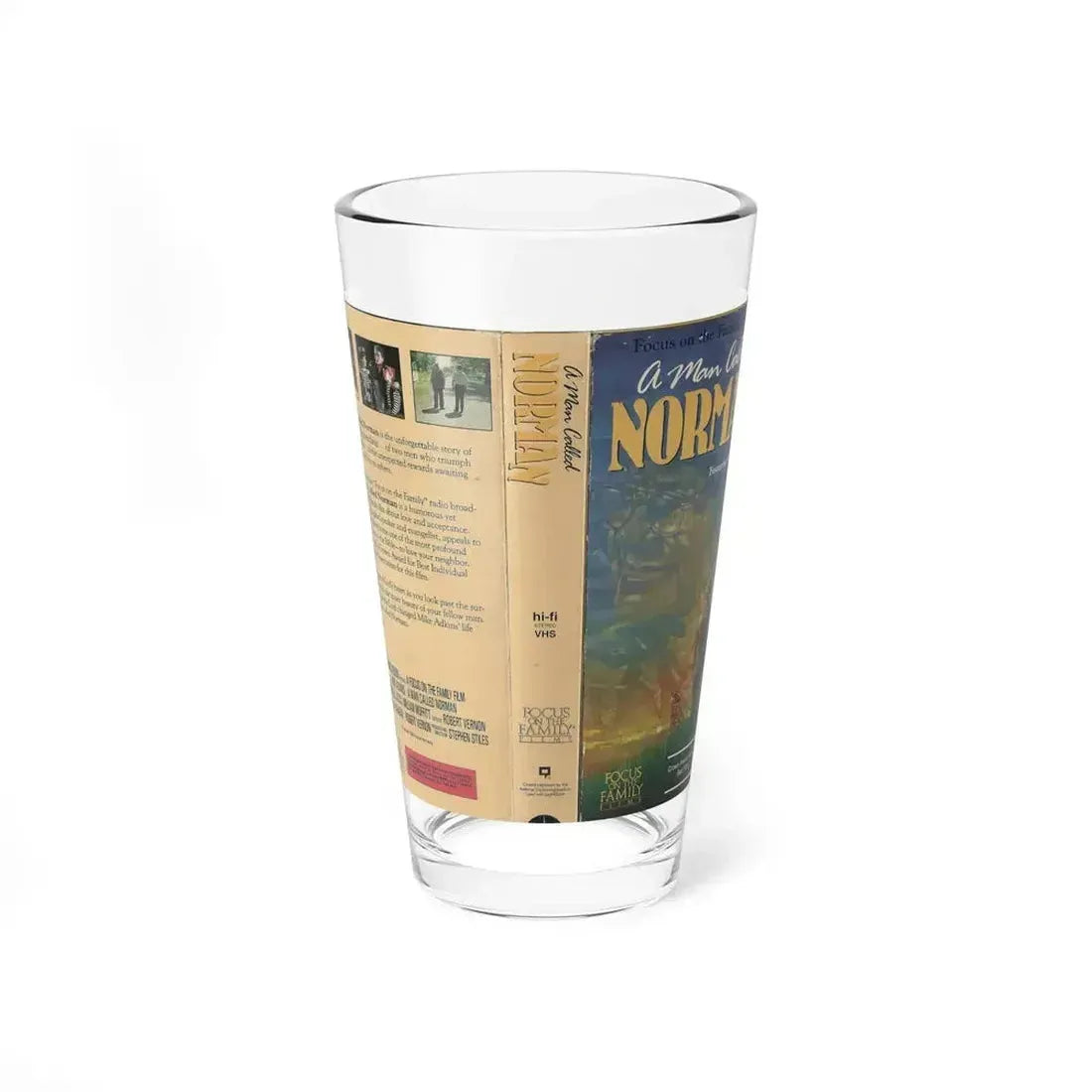 A MAN CALLED NORMAN (VHS COVER) Pint Glass 16oz 16oz - Go Mug Yourself