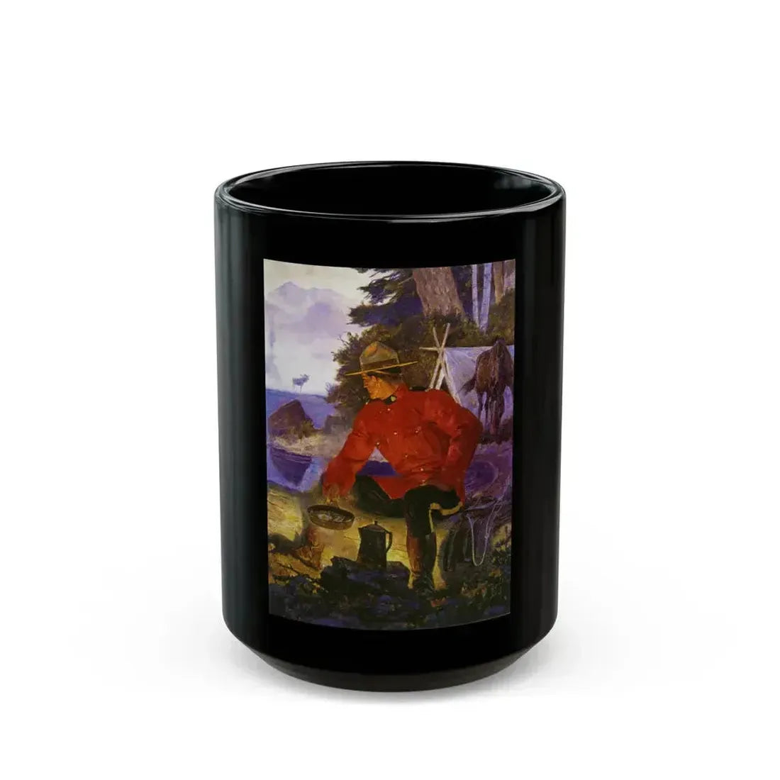A Man & His Loyal Moose - Black Coffee Mug 15oz - Go Mug Yourself