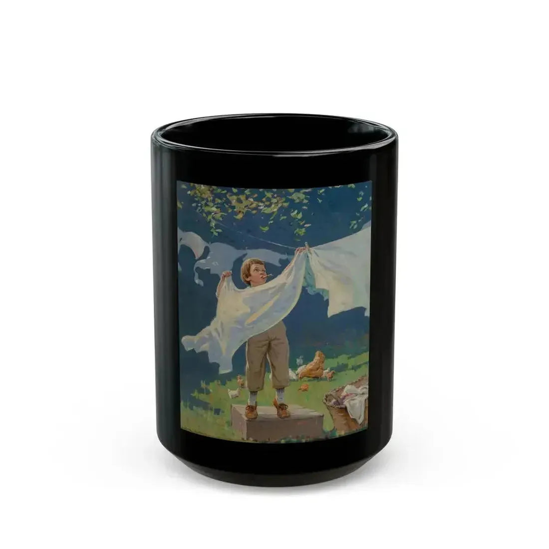 A Man in the Making, Life magazine cover, May 25, 1922 - Black Coffee Mug 15oz - Go Mug Yourself