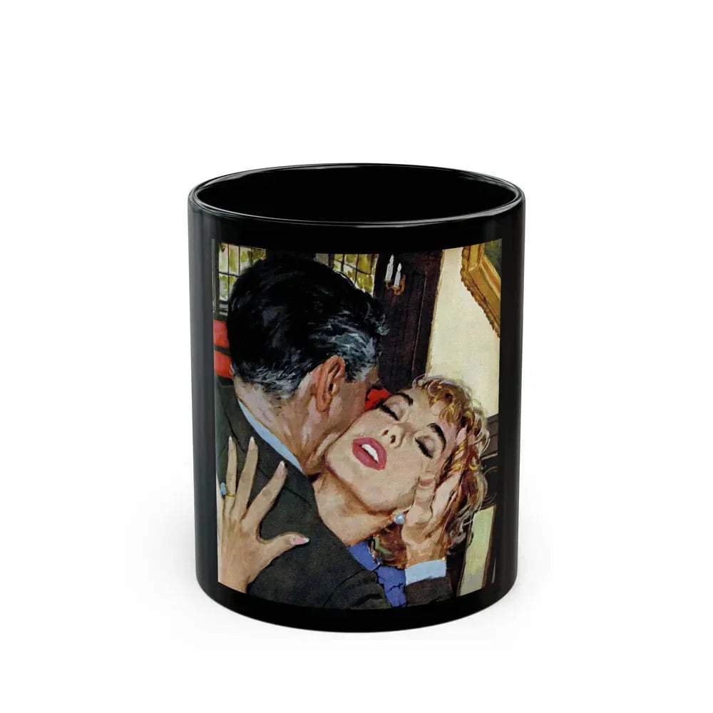 A Man In The Street, Good Housekeeping, February 1959 - Black Coffee Mug 11oz - Go Mug Yourself