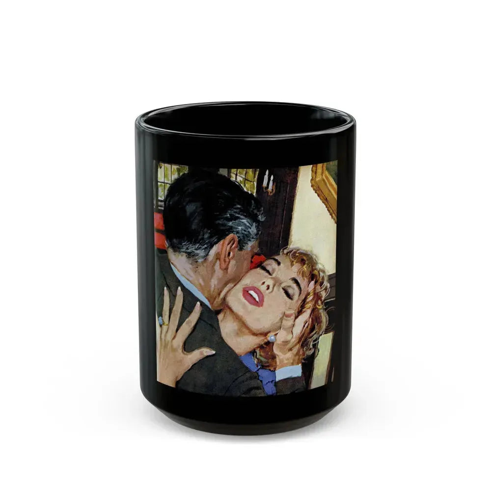 A Man In The Street, Good Housekeeping, February 1959 - Black Coffee Mug 15oz - Go Mug Yourself