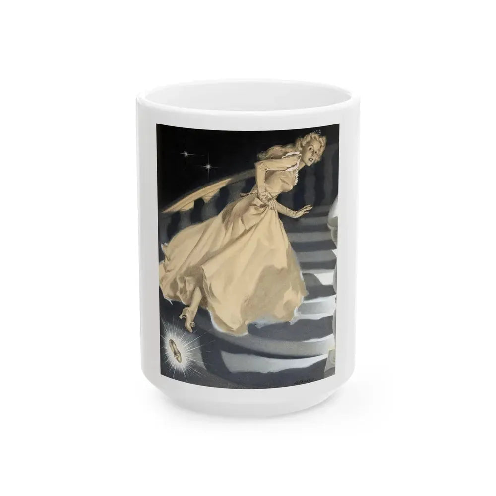 A Modern Cinderella, story Illustration - White Coffee Mug 15oz - Go Mug Yourself