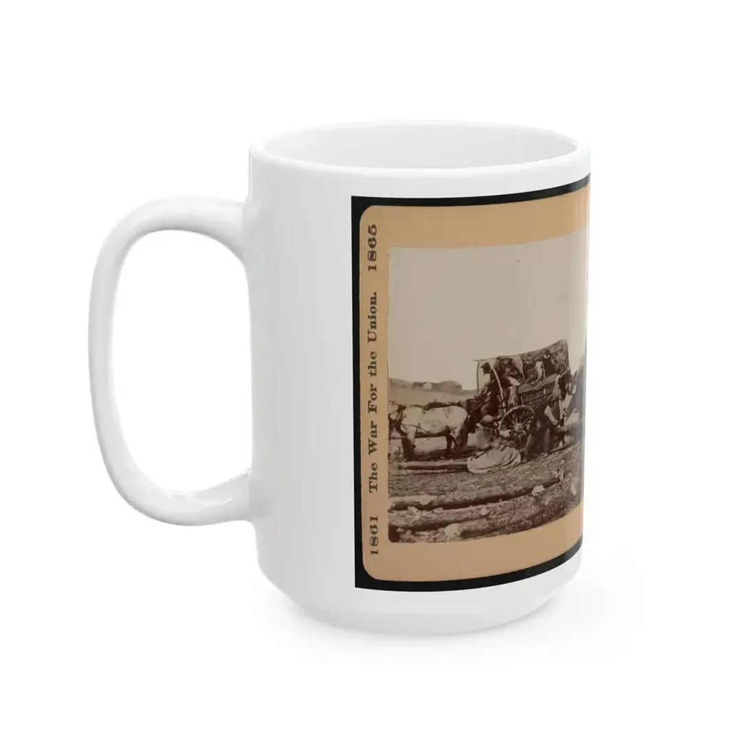 A Negro Family Coming Into The Union Lines (U.S. Civil War) White Coffee Mug - Go Mug Yourself