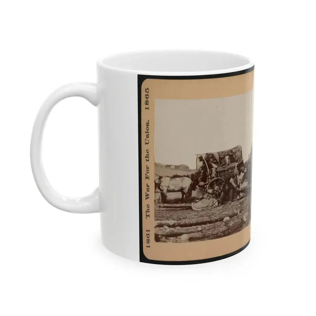 A Negro Family Coming Into The Union Lines (U.S. Civil War) White Coffee Mug - Go Mug Yourself