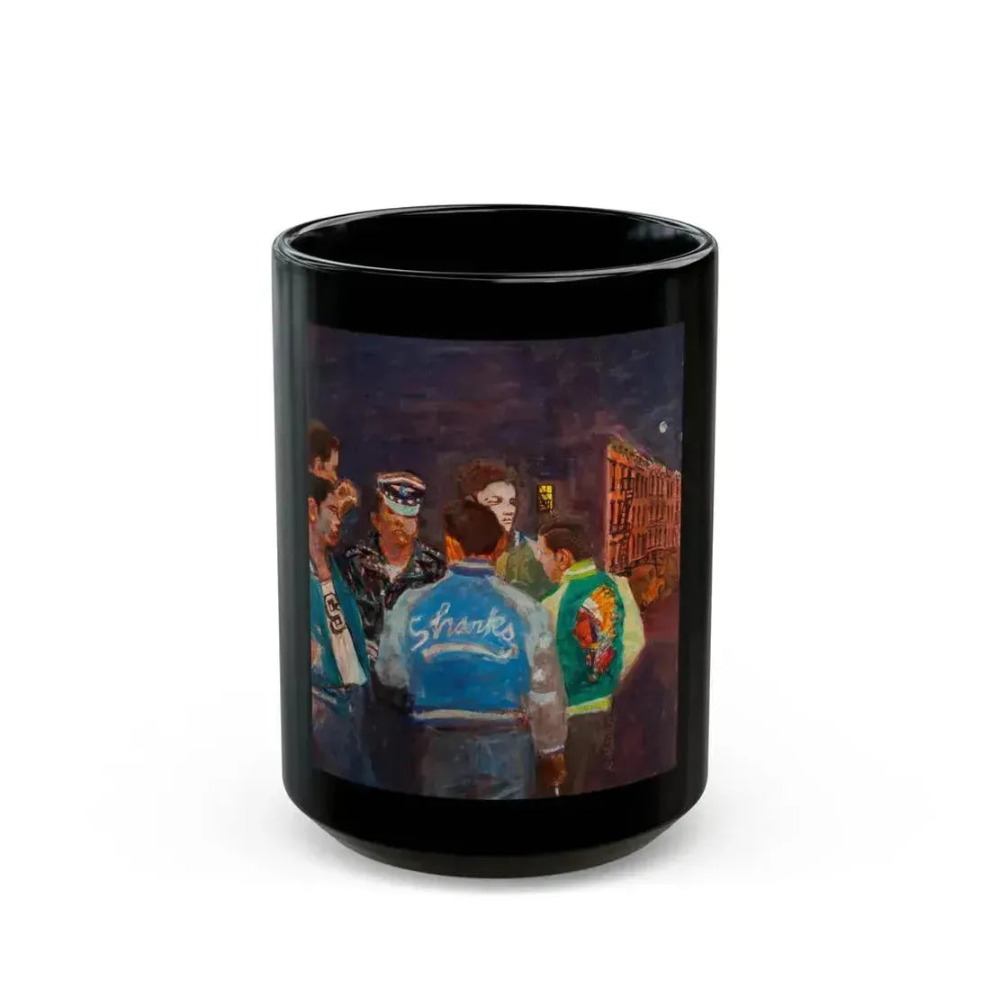 A New York Street Gang, Life magazine cover, September 9, 1957 - Black Coffee Mug 15oz - Go Mug Yourself