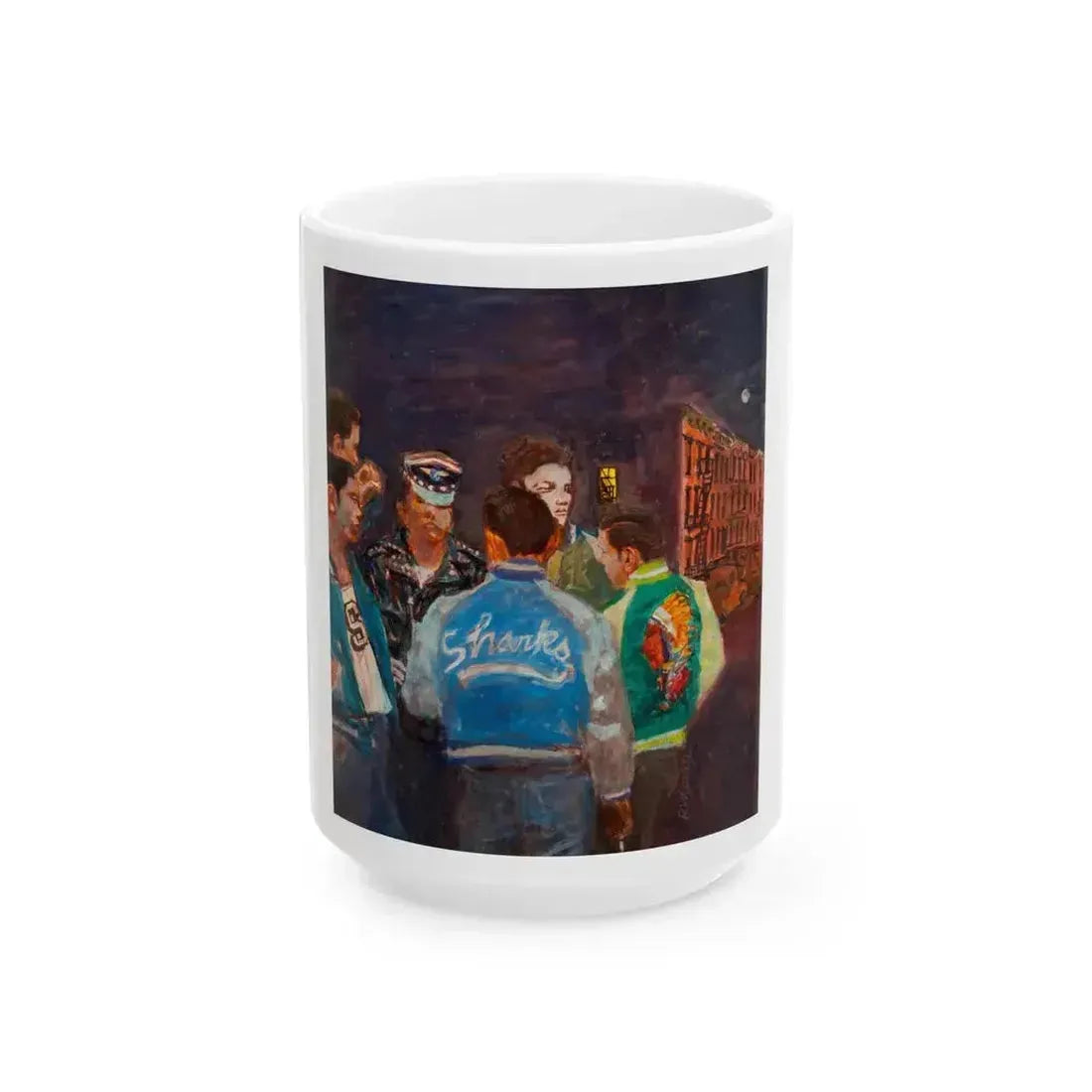 A New York Street Gang, Life magazine cover, September 9, 1957 - White Coffee Mug 15oz - Go Mug Yourself