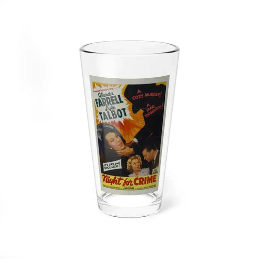 A NIGHT FOR CRIME 1943 Movie Poster - Pint Glass 16oz 16oz - Go Mug Yourself