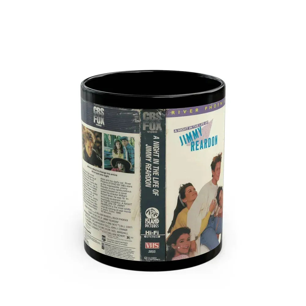 A NIGHT IN THE LIFE OF JIMMY REARDON (VHS COVER) - Black Coffee Mug 11oz - Go Mug Yourself