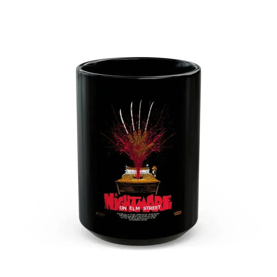 A NIGHTMARE ON ELM STREET (2) 1984 Movie Poster - Black Coffee Mug 15oz - Go Mug Yourself