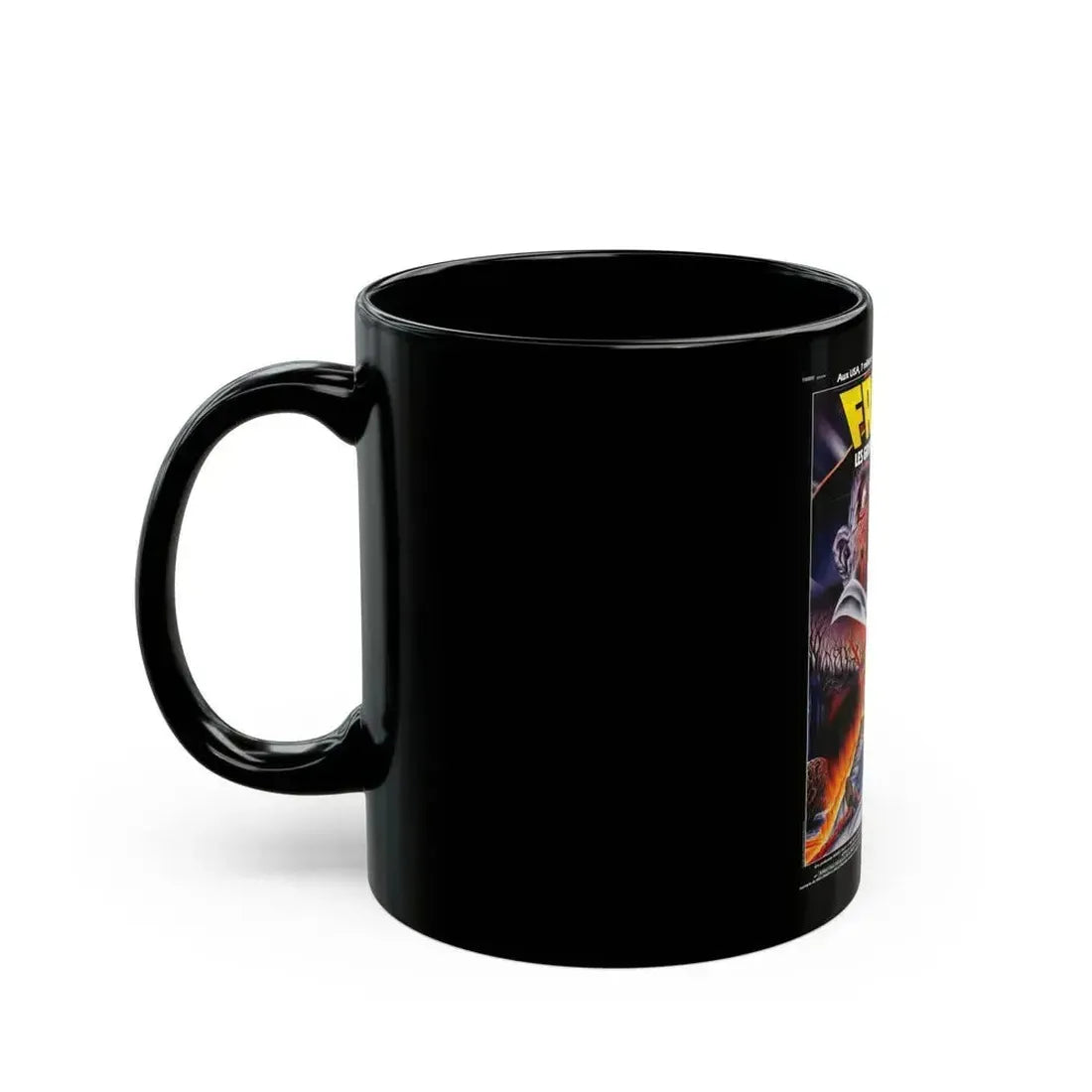 A NIGHTMARE ON ELM STREET 3 - DREAM WARRIORS (FRENCH) 1987 Movie Poster - Black Coffee Mug - Go Mug Yourself