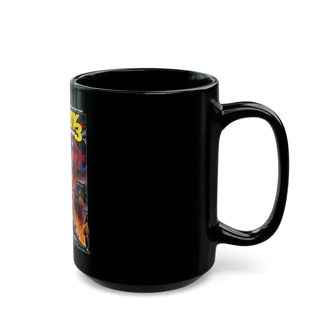 A NIGHTMARE ON ELM STREET 3 - DREAM WARRIORS (FRENCH) 1987 Movie Poster - Black Coffee Mug - Go Mug Yourself
