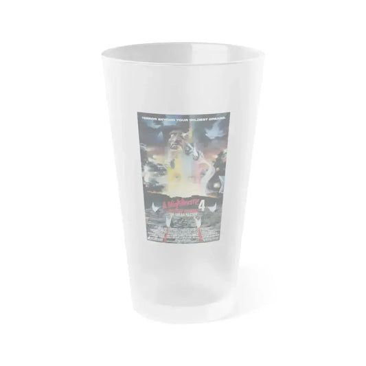 A NIGHTMARE ON ELM STREET 4 THE DREAM MASTER 1988 Movie Poster - Frosted Pint Glass 16oz 16oz Frosted - Go Mug Yourself