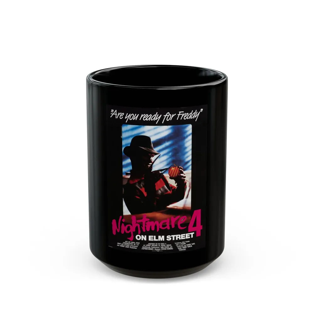 A NIGHTMARE ON ELM STREET 4 THE DREAM MASTER (GERMAN) 1988 Movie Poster - Black Coffee Mug-15oz-Go Mug Yourself