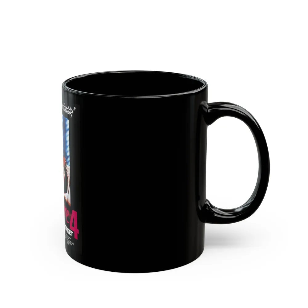A NIGHTMARE ON ELM STREET 4 THE DREAM MASTER (GERMAN) 1988 Movie Poster - Black Coffee Mug-Go Mug Yourself