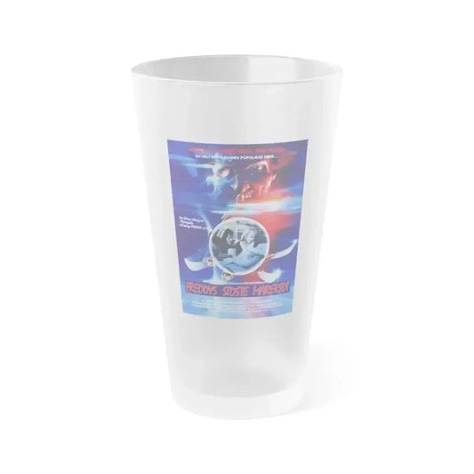A NIGHTMARE ON ELM STREET 5 THE DREAM CHILD (DANISH) 1989 Movie Poster - Frosted Pint Glass 16oz 16oz Frosted - Go Mug Yourself