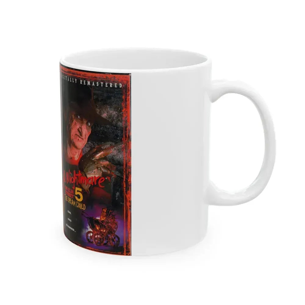A NIGHTMARE ON ELM STREET 5 THE DREAM CHILD (VHS COVER) - White Coffee Mug - Go Mug Yourself