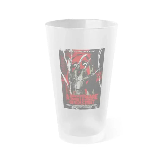 A NIGHTMARE ON ELM STREET (ALAMO) 1984 Movie Poster - Frosted Pint Glass 16oz 16oz Frosted - Go Mug Yourself