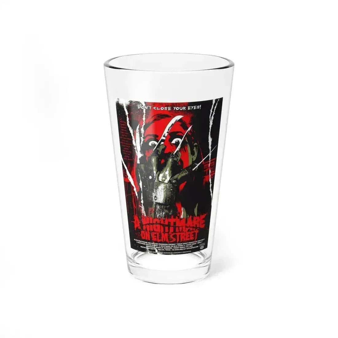 A NIGHTMARE ON ELM STREET (ALAMO) 1984 Movie Poster - Pint Glass 16oz 16oz - Go Mug Yourself