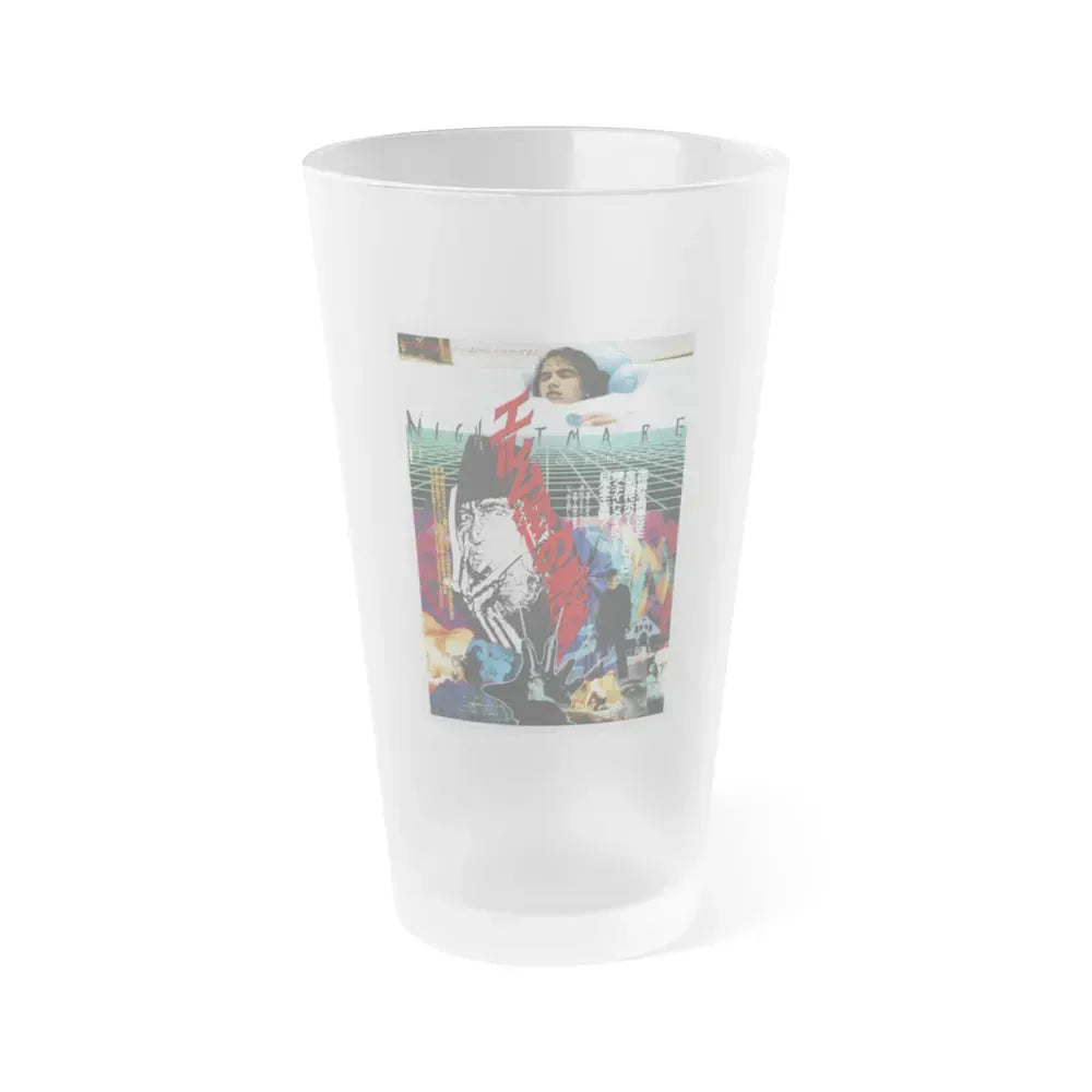 A NIGHTMARE ON ELM STREET (ASIAN) 1984 Movie Poster - Frosted Pint Glass 16oz 16oz Frosted - Go Mug Yourself