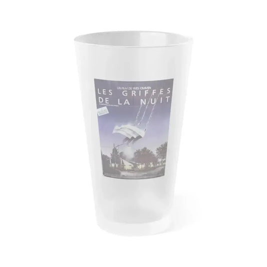 A NIGHTMARE ON ELM STREET (FRENCH) 1984 Movie Poster - Frosted Pint Glass 16oz 16oz Frosted - Go Mug Yourself