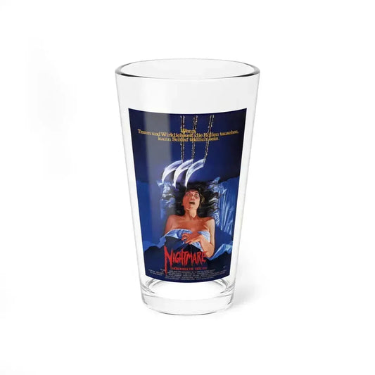 A NIGHTMARE ON ELM STREET (GERMAN) 1984 Movie Poster - Pint Glass 16oz 16oz - Go Mug Yourself