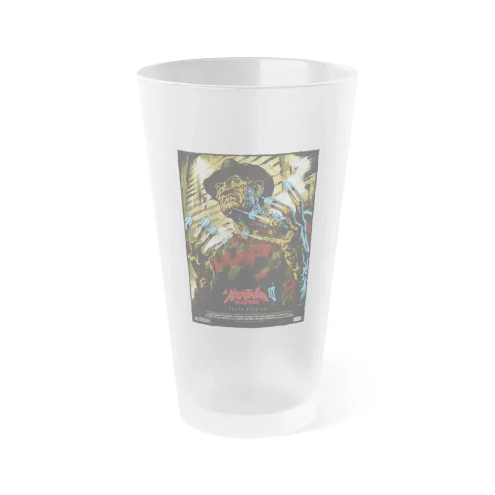 A NIGHTMARE ON ELM STREET III (ALAMO) 1987 Movie Poster - Frosted Pint Glass 16oz 16oz Frosted - Go Mug Yourself