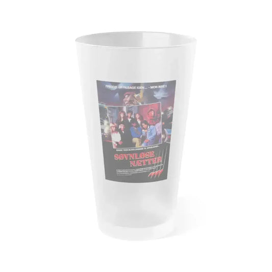 A NIGHTMARE ON ELM STREET PART 4 THE DREAM MASTER (DANISH) 1988 Movie Poster - Frosted Pint Glass 16oz 16oz Frosted - Go Mug Yourself