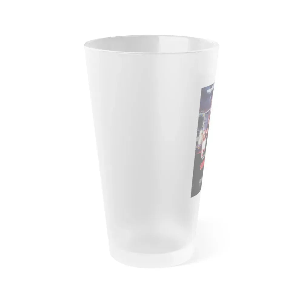 A NIGHTMARE ON ELM STREET PART 4 THE DREAM MASTER (DANISH) 1988 Movie Poster - Frosted Pint Glass 16oz - Go Mug Yourself