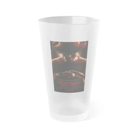 A NIGHTMARE ON ELM STREET (REMAKE) 1984 Movie Poster - Frosted Pint Glass 16oz 16oz Frosted - Go Mug Yourself