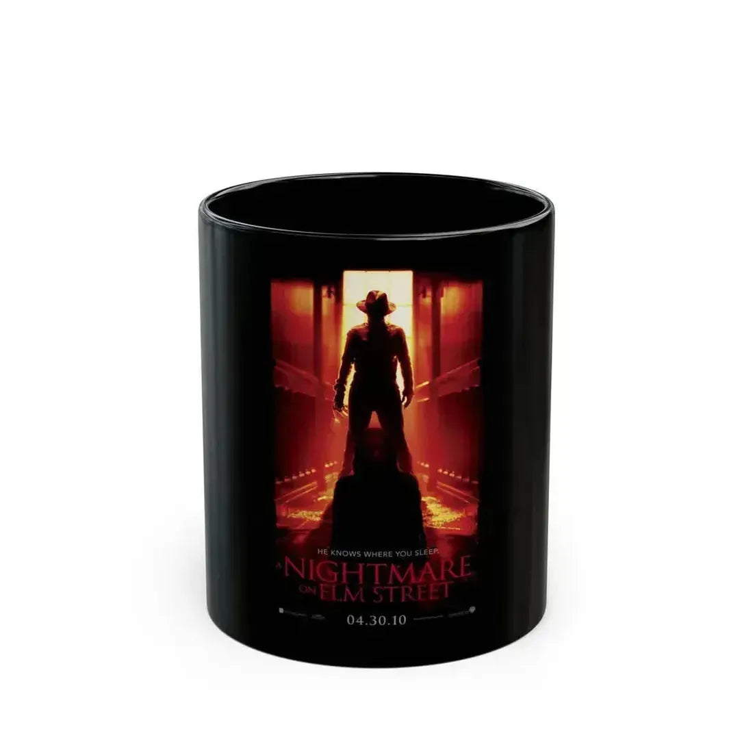 A NIGHTMARE ON ELM STREET (REMAKE TEASER 2) 1984 Movie Poster - Black Coffee Mug 11oz - Go Mug Yourself
