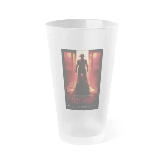 A NIGHTMARE ON ELM STREET (REMAKE TEASER 2) 1984 Movie Poster - Frosted Pint Glass 16oz 16oz Frosted - Go Mug Yourself