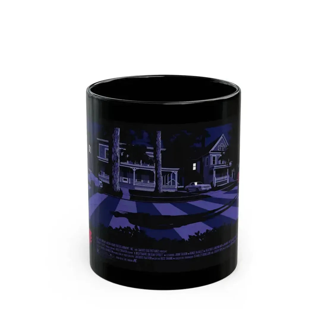 A NIGHTMARE ON ELM STREET (RERELEASE) 1984 Movie Poster - Black Coffee Mug 11oz - Go Mug Yourself